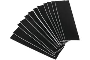 12Pcs 110mm x 35mm Black Wooden Fingerboard Skateboard Foam Grip Tape Stickers Non Slip Comfortable Grip Tapes