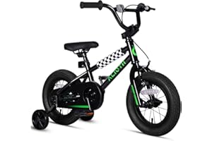 vollsch 12 14 16 20 Inch Kids Bike BMX Style Bicycle with Training Wheels for 2-14 Years Old Toddlers Boys Girls Coaster Brake Multiple Colors