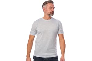MERINO.TECH Merino Wool T-shirt Mens - Short Sleeve Merino Wool Shirts for Men - Sport Merino Lightweight Base Layer Hiking Tshirt