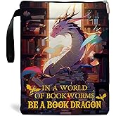Romantasy Dark Academia Dragons Book Sleeve, Fantasy Novel Reader Gift, Bookish Gifts, Book Inspired Gift, Paperback Protector Book Cover, Lovers Book Gifts