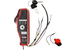 Saihisday GX390 Ignition Key Switch with Keys Replacement for Honda Lawnmower GX340 GX390 11hp 13hp Gas Engine, Ignition Swit