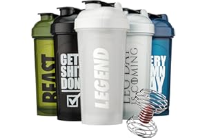 Hydra Cup OG Logo [5 Pack] 28 oz Shaker Bottles for Protein Shakes, Shaker Cups with Ball Blender Whisk, Travel To Go, BPA Free (Dark Colors)