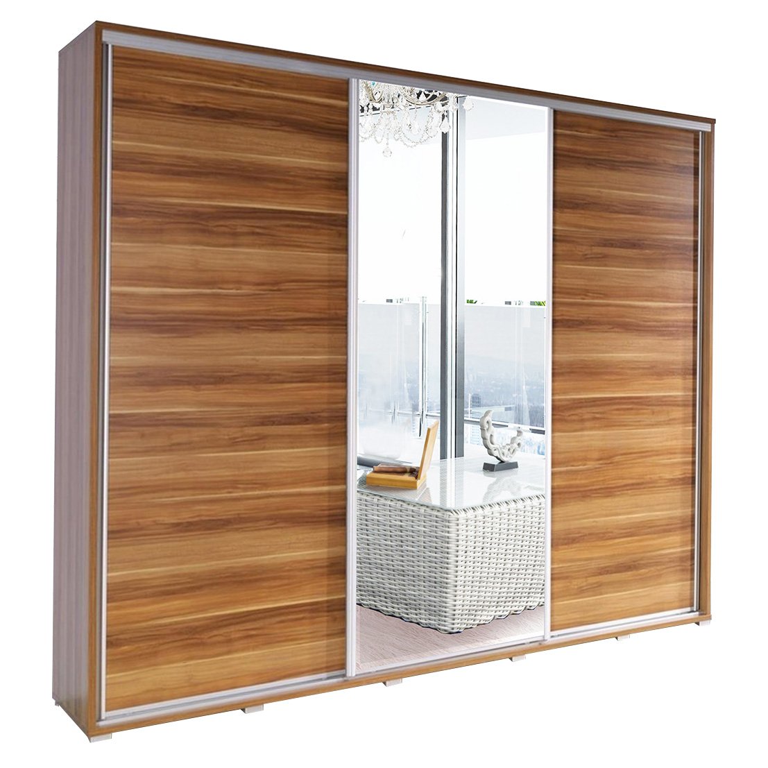 Ye Perfect Choice Wardrobe Cabinet Sliding Door Adella 5 Mirror