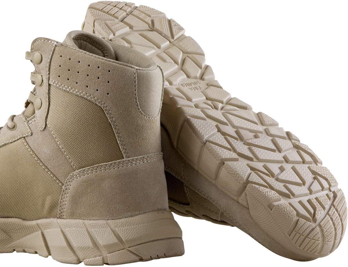 FREE SOLDIER Men's Tactical Boots 6 Inches Lightweight Breathable Military Boots for Hiking Work Boots: Sports & Outdoors