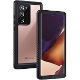 Lanhiem Galaxy Note 20 Ultra Case, IP68 Waterproof Dustproof Shockproof Case with Built-in Screen Protector, Full Body Sealed