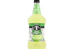 Mr & Mrs T Margarita Mix, 1.75 L bottle, Tangy Lime Blend Flavored Cocktail Mixer, Made with Cane Sugar, Perfect for Traditional Margarita and Mocktail Drinks