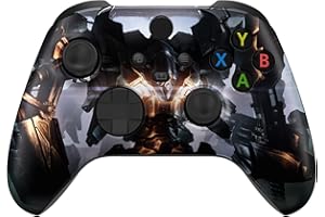 eXtremeRate Replacement Shell for Xbox Series X & S Controller - Unleash Your Style - Armored Mercenary Custom Acessories Front Housing Cover for Xbox Core Controller Wireless [Control NOT Included]