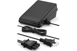 VHBW for Singer Sewing Machine Foot Pedal,359102-001 Compatible with Singer 2263,4423,e99670, 8280,4452,2277,4411,3116,3337,1304,M3220,3342,4432,1120,50t8,3232, D-Shape Plug ​Foot Pedal