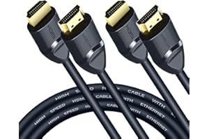 VEECOH 4K HDMI Cable 3.3FT/1M 2 Pack,Ultra High Speed HDMI Cables 2.0,Highwings HDR 4K@60Hz 1080P@120Hz,hdmi Cord Support 3D,