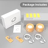 Mexllex 2 Pack Rechargeable Wall Lights 360° Rotatable Touch Battery Operated view 7