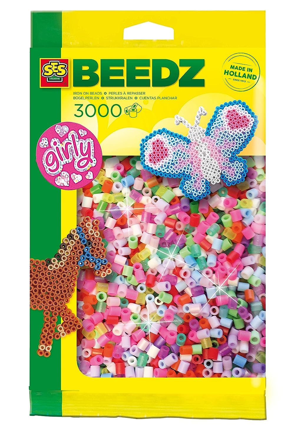 SES 00777 Iron-On Beads 3000 pcs Girly