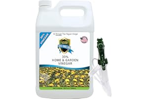 Natural Armor 30% Vinegar Industrial Strength Cleaning Agent Concentrate - 6X Stronger Than Regular Vinegar (128 Oz Gallon)