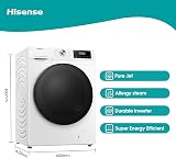 Hisense WFQA1014EVJM 10 Kg Freestanding Washer 1400 RPM White Energy E view 3