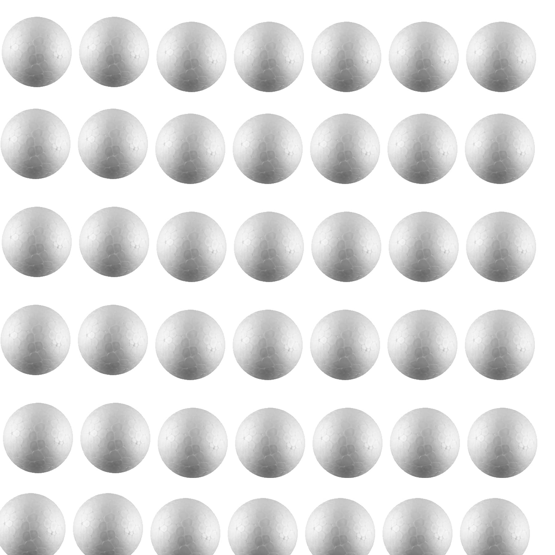 Wensmy Polystyrene Foam Balls White Craft Balls Solid Sphere Foam Balls Modeling Round Balls for DIY Arts School Projects Wedding Decorations (30Pcs 6cm)