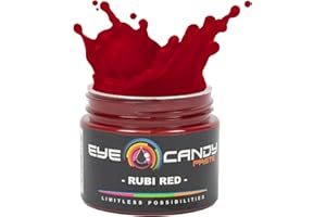 Eye Candy Resin Pigment Paste – Highly Pigmented Epoxy Color, 2 oz, Solid Non-Metallic, Mixable for Custom Shades (Rubi Red)