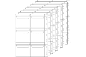 UNCLE PAUL Coin Pocket Pages - Standard 9-Hole Coin Pocket Inserts Collecting Sleeves for Coins 10 Sheets CS03 Series (6 Pocket(99mm X 93mm Each Pocket), 10 Sheets)