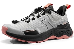 NORTIV 8 Women's Lightweight Hiking Shoes Quick Laces Outdoor Fashion Sneakers Gladiator