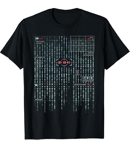 Amazon.com: The Matrix Classic Coding Drop Poster T-Shirt Small