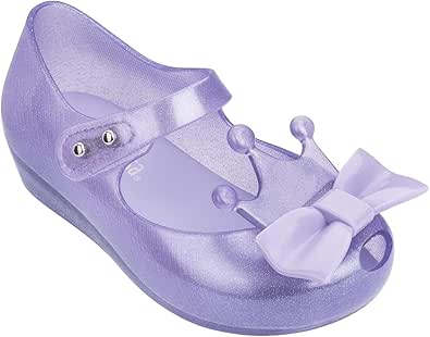 Amazon.com | Melissa Girls Ultragirl Princess Sandal, Clear Glitter, Size 5 M US Toddler | Sandals