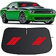 Windshield Sun Shade for Dodge Challenger 2015-2024, 300T Silver Sun Visor Foldable Front Window Sunshade Sun Visor Protector Block UV Rays （2015-2024）
