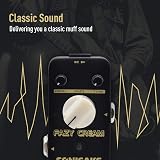 SonicaKE Fuzz Guitar Effects Pedal Fazy Cream True Bypass Vintage view 2