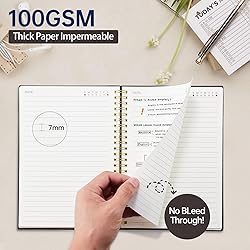 EEBNE Journaling Notebooks, Spiral Journal Notebook