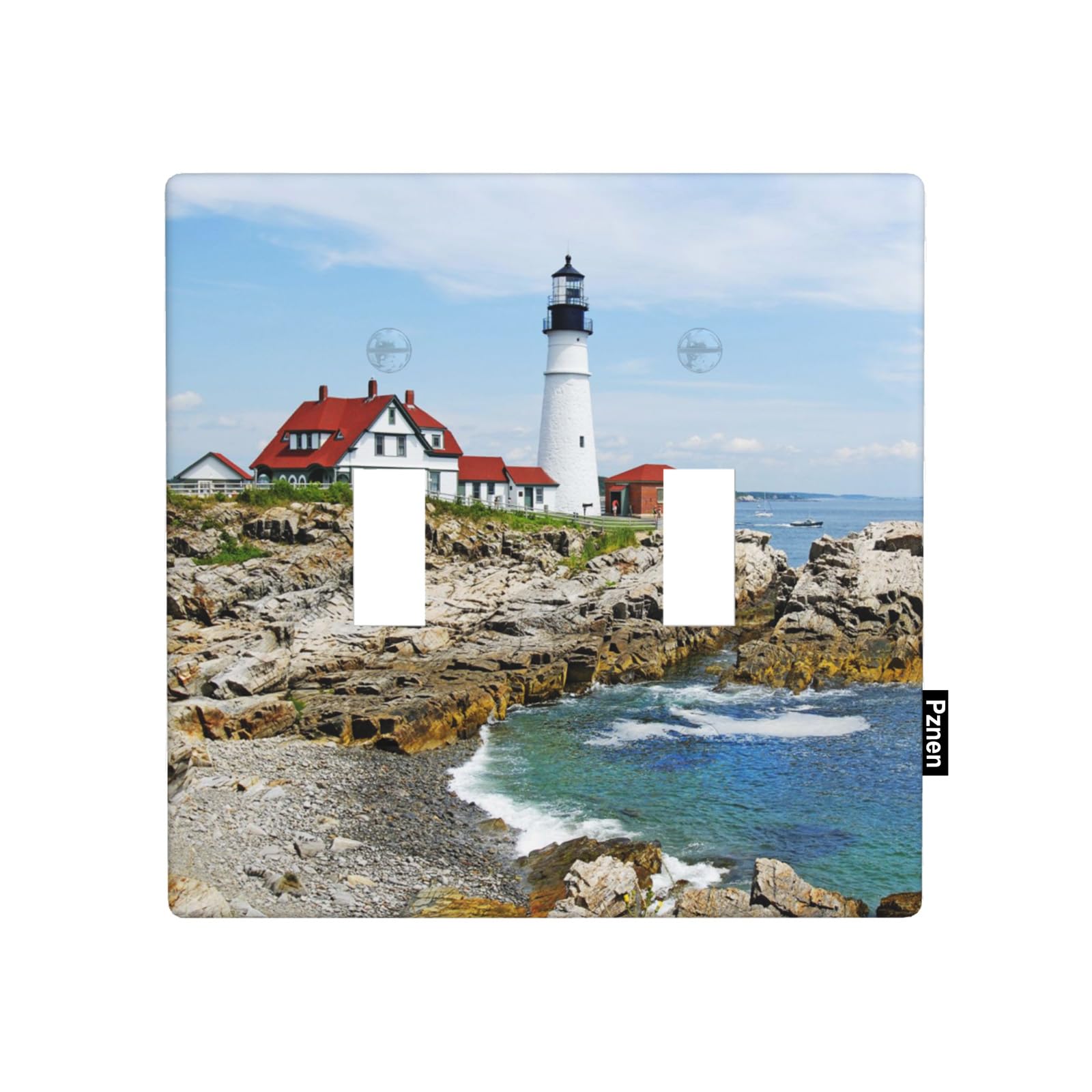 Pznen Lighthouse Light Switch Cover Plate Coastal