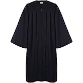 Newrara Unisex Premium Matte Graduation Gown Only