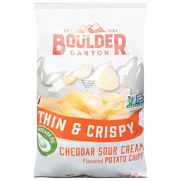 BOULDER CANYON THIN & CRISPY CHEDDAR SOUR CREAM...