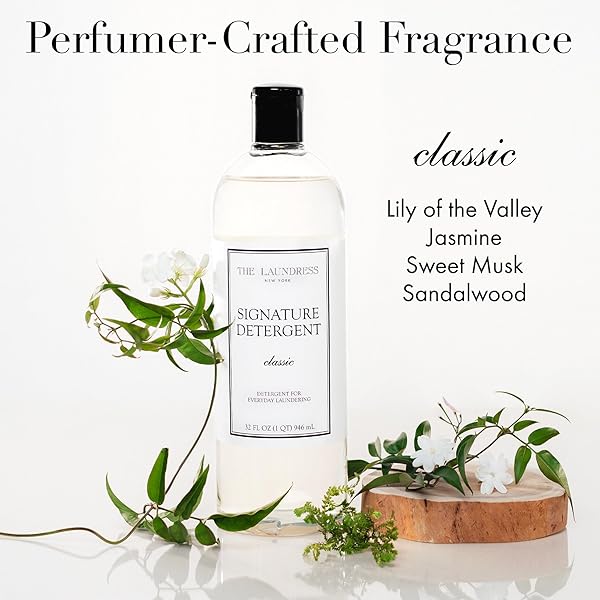 THE LAUNDRESS LUXURY LAUNDRY DETERGENT, 31 LOADS, SCENTED SIGNATURE CLASSIC FRAGRANCE, CONCENTRATED TRIPLE ENZYME DEEP CLEANING AND TARGETED STAIN REMOVER, 96% USDA BIOBASED PRODUCT