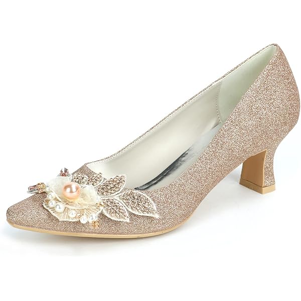 Gokiu Zapatos De Boda De Tacón Alto Con Punta Puntiaguda Para Mujer, Zapatos De Novia De Satén Para Fiesta, Plateado