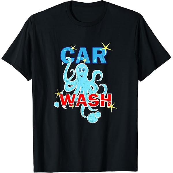 【Crazy Car Wash Crew】23SS★ WASHING TYPO T-SHIRTS Amazon.com: Car wash - funny retro car wash design T-Shirt