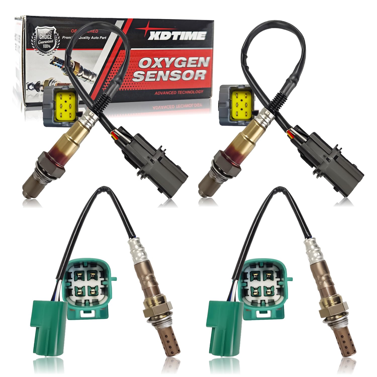 Photo 1 of 4Pcs 234-5060 234-4301 Air Fuel Ratio Upstream Downstream Oxygen O2 Sensor Compatible with Nissan 04-08 Maxima 04-05 Altima 04-07 Murano 04-06 Quest 3.5L-V6 Manual Trans 24320 15525
