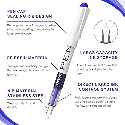 EYEYE Fountain Pens for Writing, 8 Pack Assorted