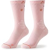 Pauzema Women’s Running Athletic Crew Socks Performance Cushioned Hiking Gym Workout Sport Socks Moisture Wicking Stay Fresh