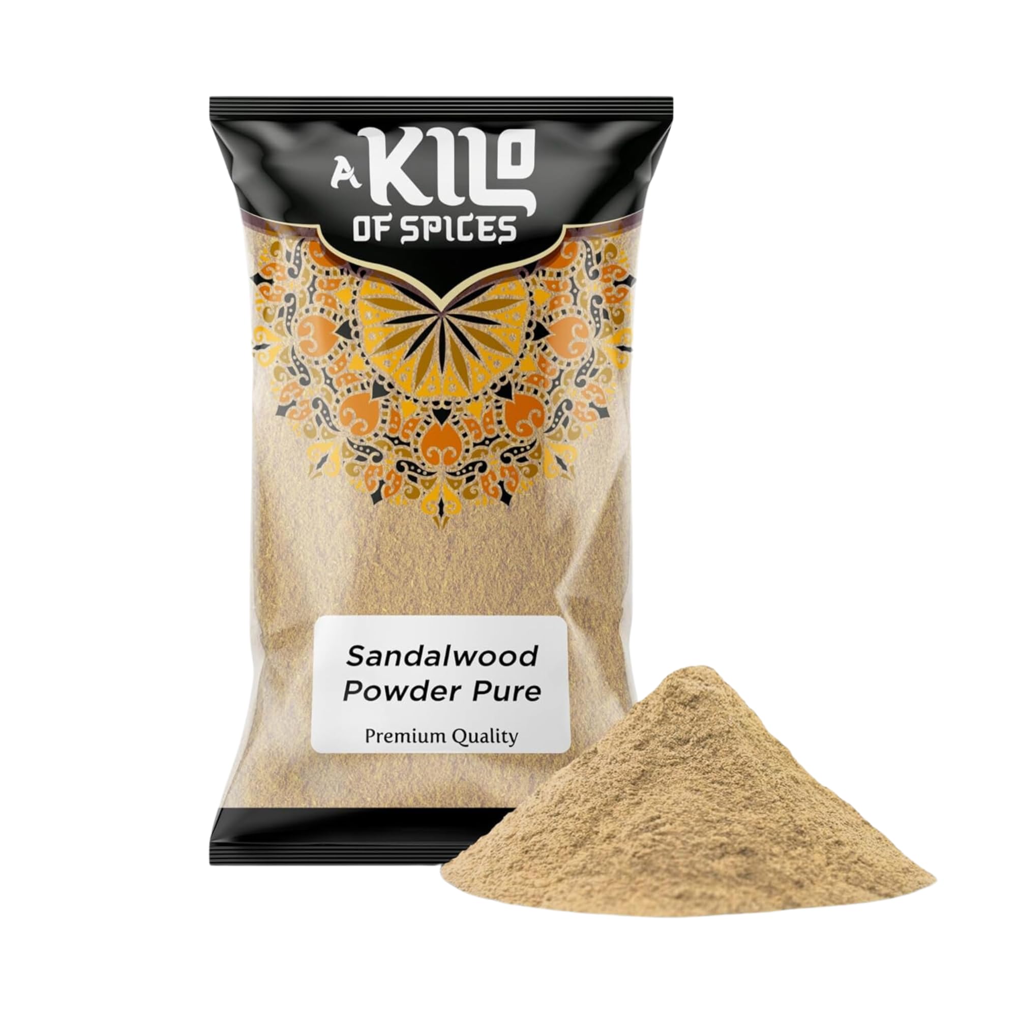 A Kilo of Spices | Sandalwood Powder 500g | Ayurvedic Mask for Face and Body | Pure Skin Soothing | Ideal Skin Remedy for Acne, Pimples, Blemishes, Tanning and Ageing | Pure Chandan Powder