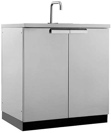 New Age Outdoor Kitchen Sink Cabinet In Stainless Steel Classic