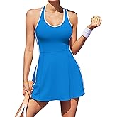 ATTRACO Women's Tennis Dress with Shorts Golf Dress Workout Adjustable Exercise Dress Activewear