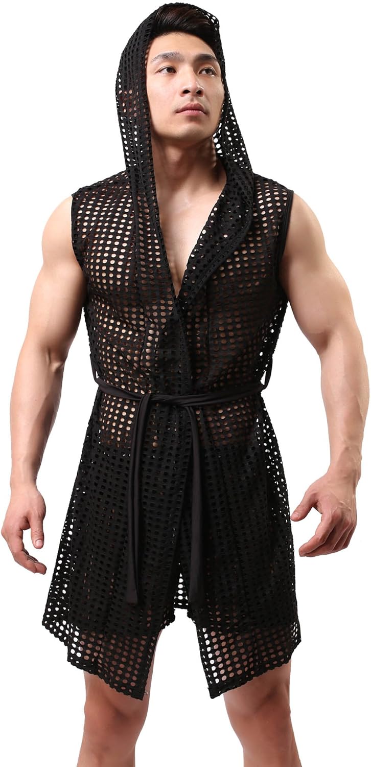 Jaxu Men's Hollow Bathrobes Amazon.ca Clothing, Shoes & Accessories
