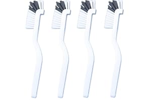 4-Pack Crevice Scrub Brush | Angle Cleaning Brushes for Kitchen | Stiff Bristle Brushes for Kitchen/Corners/Crevice | Durable