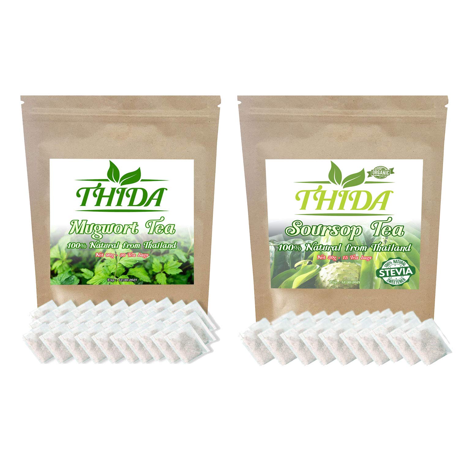 Mugwort Tea 15 Bags / Soursop Tea 15 Bags Mugwort