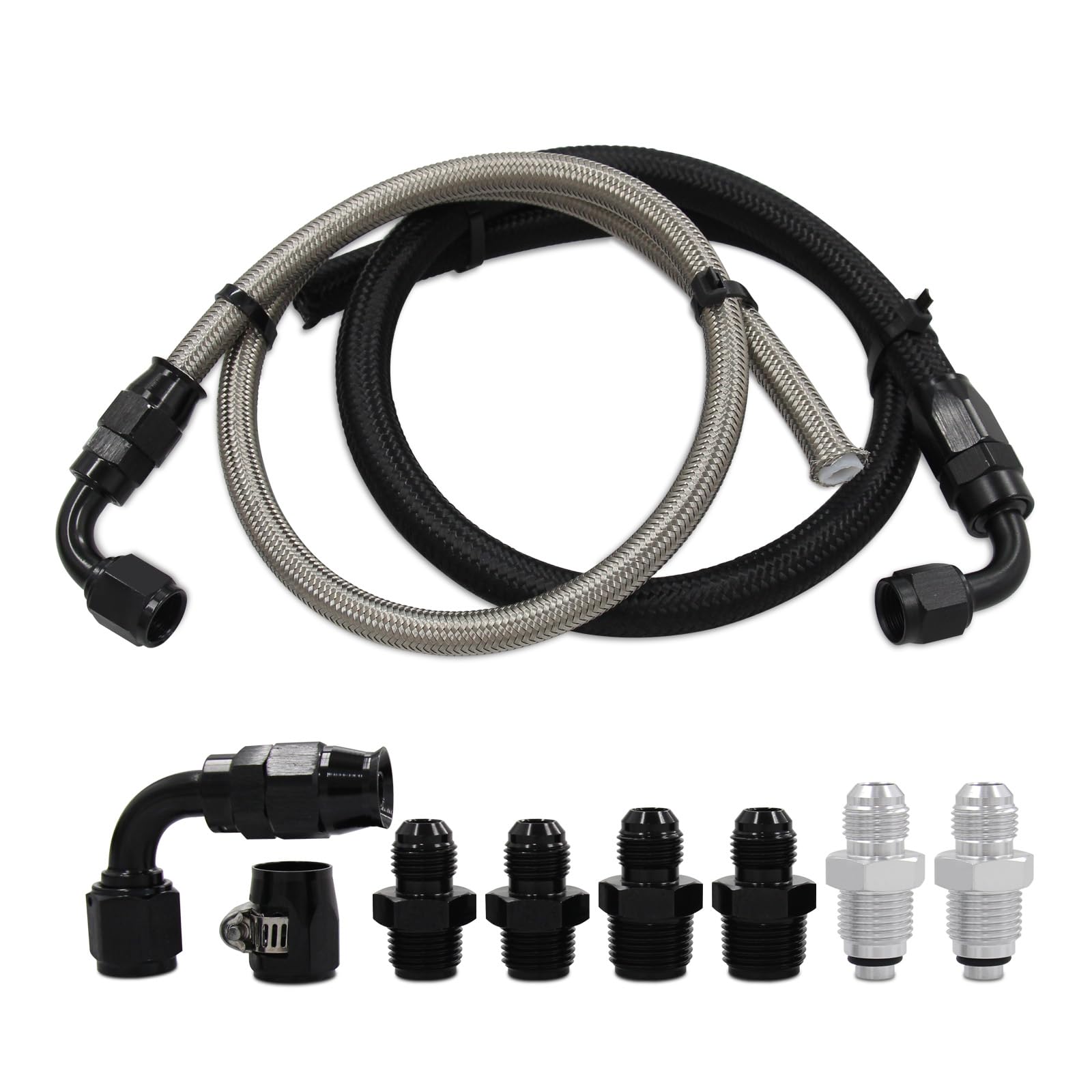 Photo 1 of Universal AN6 Power Steering Hose Kit Compatible with Chevy C10 LS Swap Connects GM LS Swap Replace 1950-2000