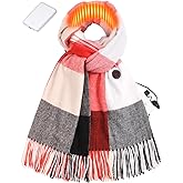 Heated Scarf for Women Include Rechargeable Battery, Winter Electric Neck Scarf for Cold Weather