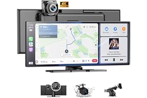 Carplay Screen for Car 11.5" Largest Wireless HD Screen for Carplay & Android Auto Car Stereo with 4K Dash Cam 1080P Backup C