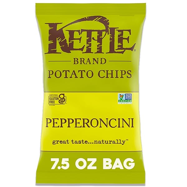 KETTLE BRAND POTATO CHIPS, PEPPERONCINI KETTLE CHIPS, 7.5...