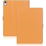 FYY New Apple iPad Pro 11" 2018 Case [Support Apple Pencile Charging] Luxury Cowhide Genuine Leather Handcrafted Case, Pure H
