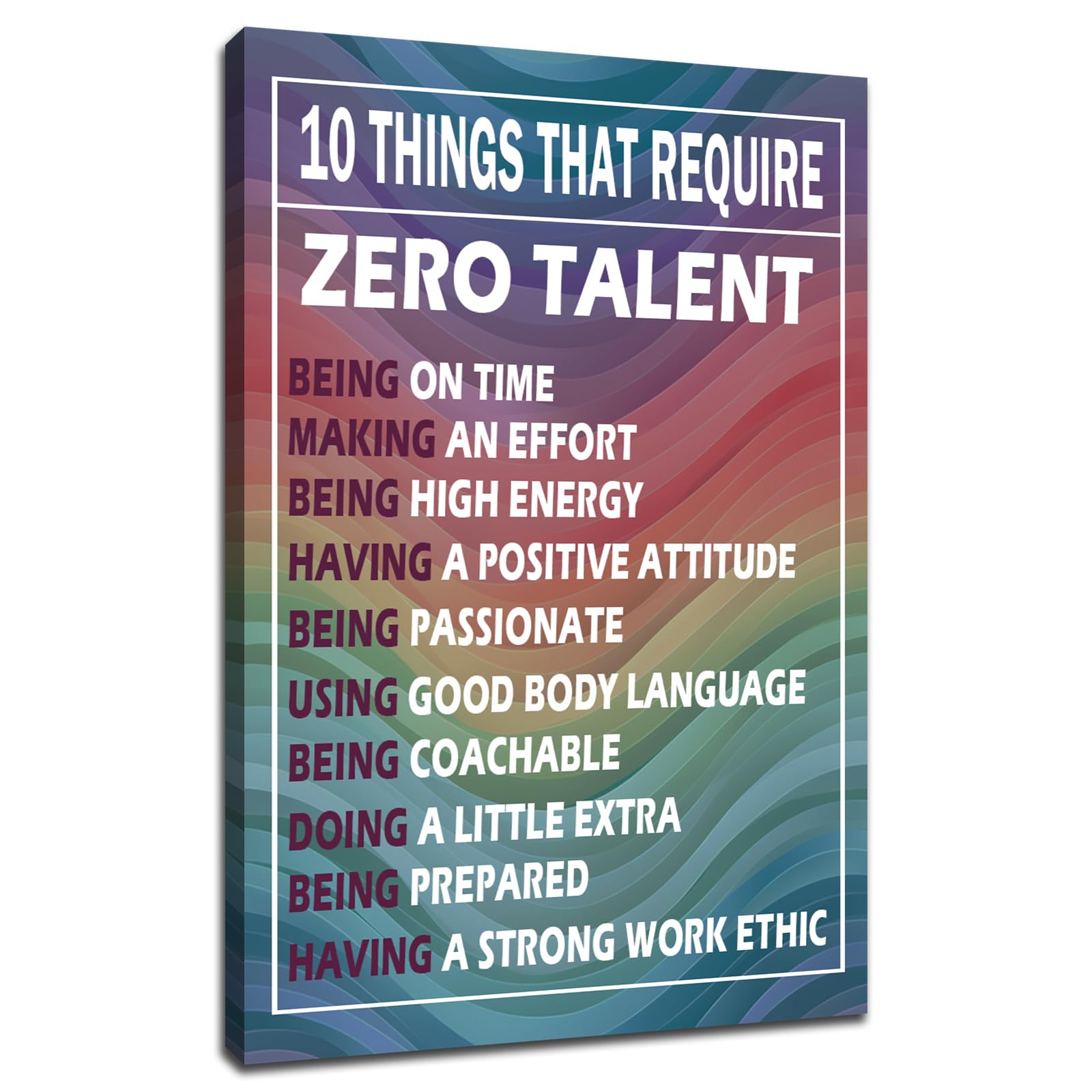 Motivational Office Wall Art Inspirational Canvas