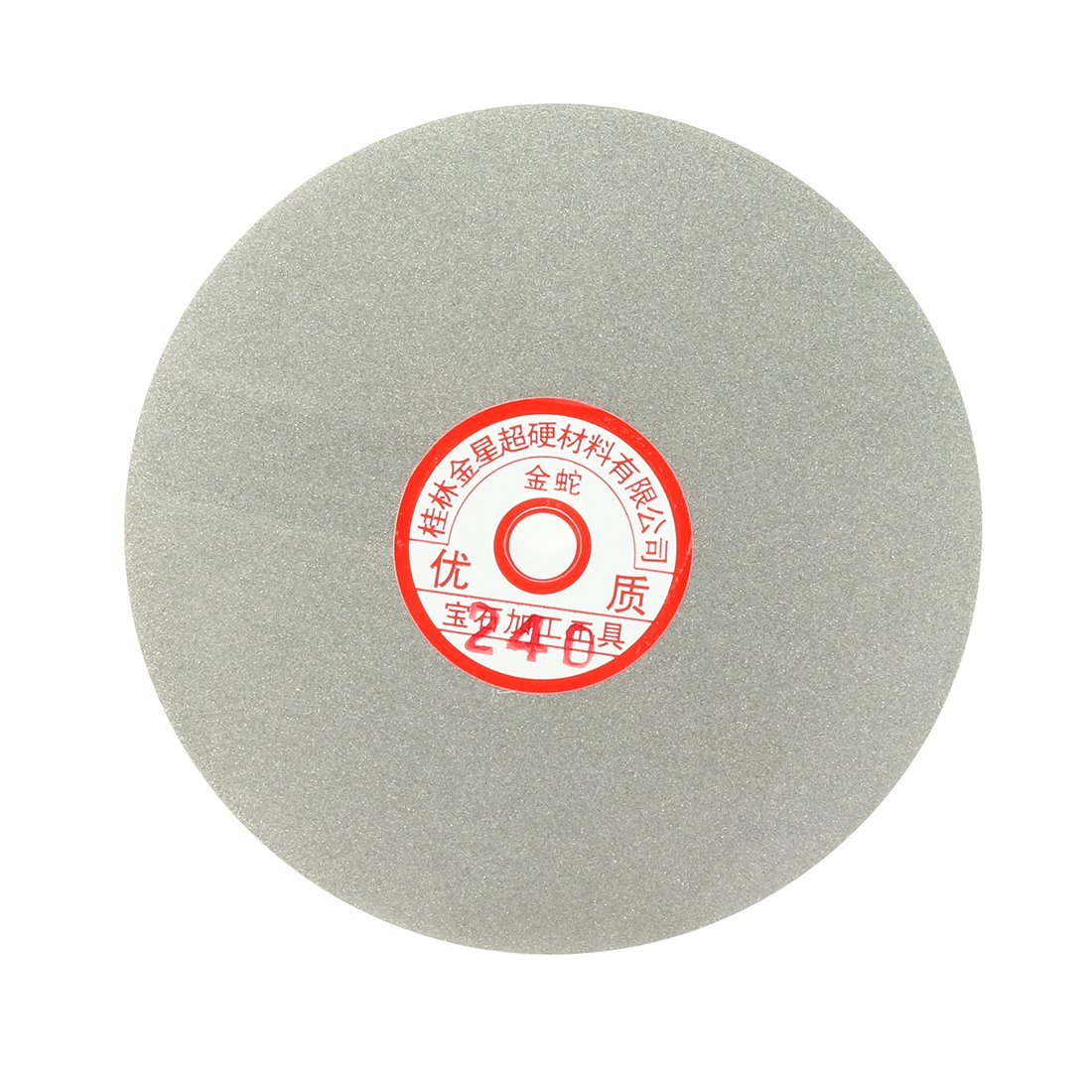 Sourcingmap 6-inch Grit 240 Diamond Coated Flat Lap Wheel Grinding Sanding Polishing Disc