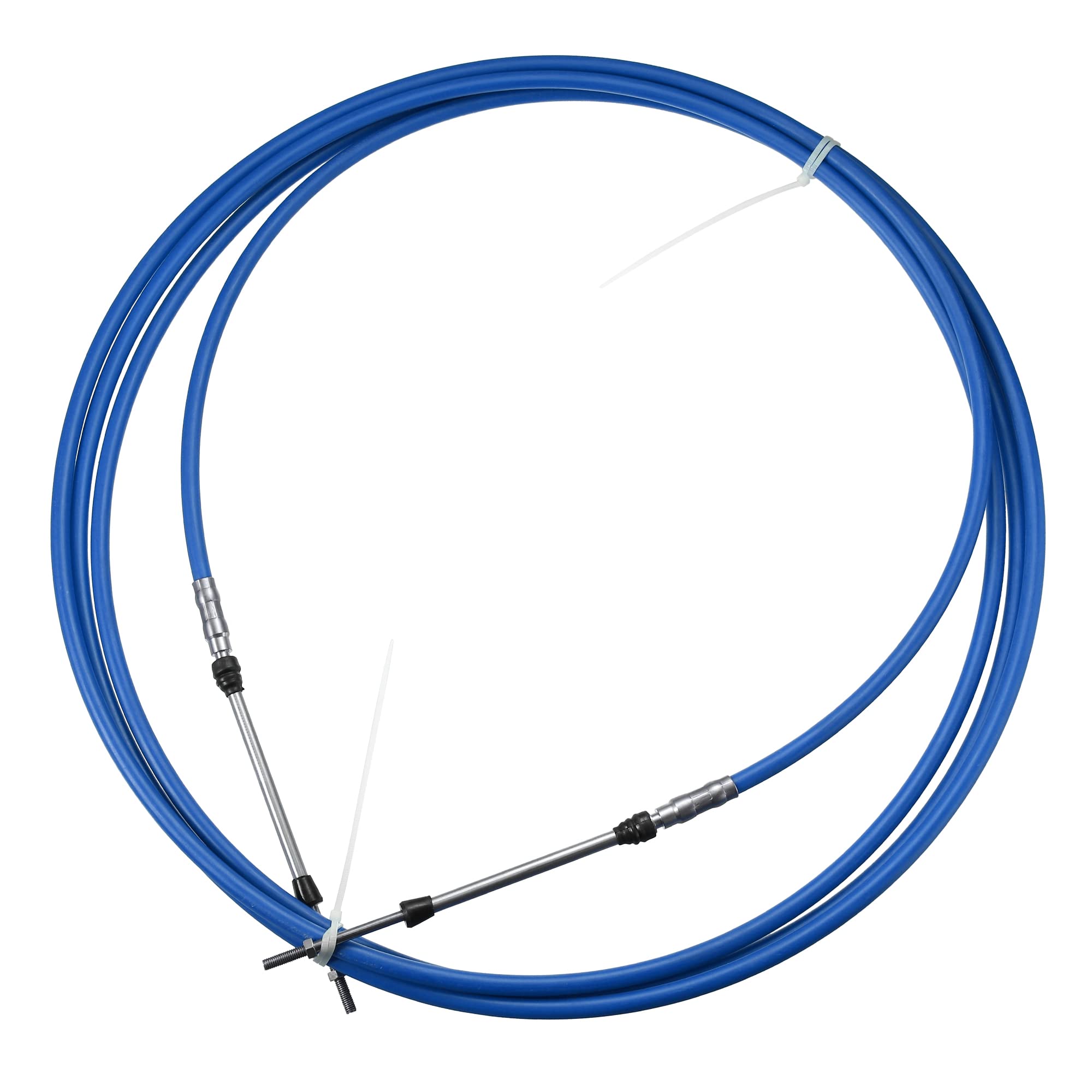 Motoforti 1pcs 16ft 197Inch Throttle Shift Remote Control Box Cable Blue