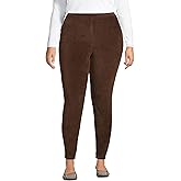 Lands' End Women's Sport Knit High Rise Corduroy Leggings